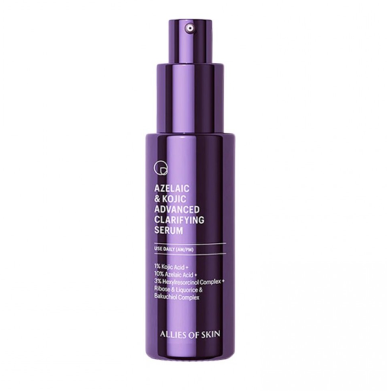 Allies of Skin – Azelaic & Kojic Advanced Clarifying Serum – Сироватка освітлююча з азелаїновою кислотою 30 мл