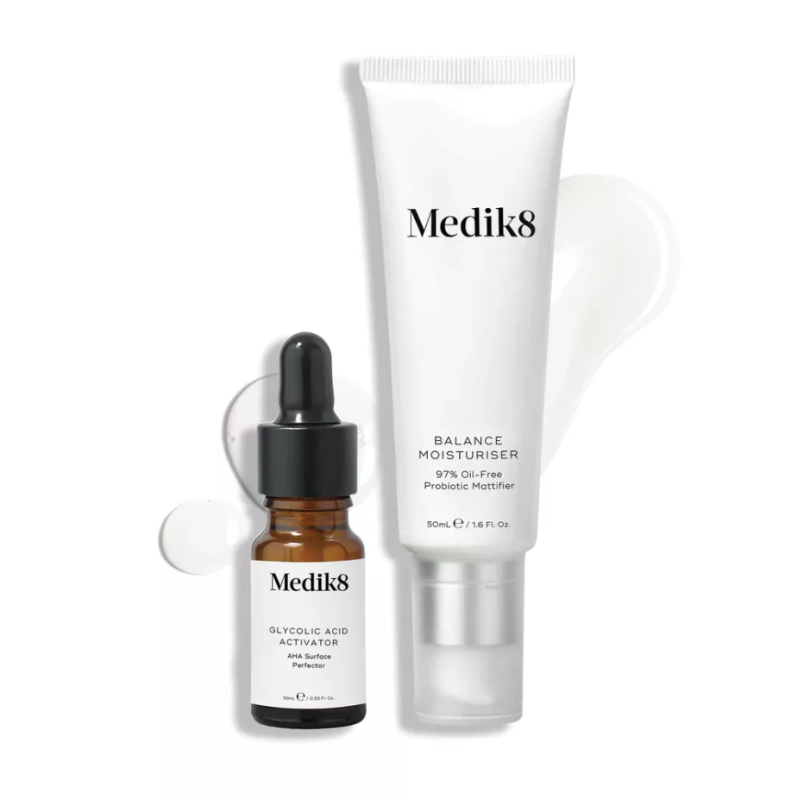 Medik8 – Balance Moisturiser™ з Glycolic Acid Activator™ – Набір косметики для зволоження шкіри 10 мл 15 мл
