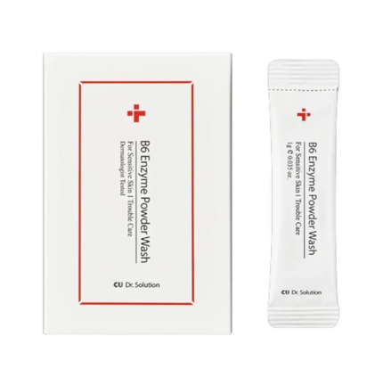 CU Skin – Dr.Solution B6 Enzyme Powder Wash – Энзимная пудра с пиридоксином и каламином, 20 шт. * 1 г
