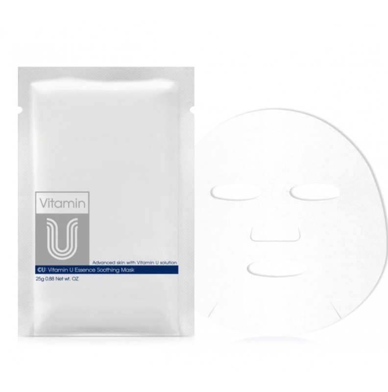 CU Skin – Vitamin U Essence Soothing Mask – Тканинна заспокійлива маска 25 г 1 шт