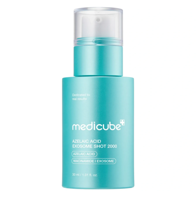 Medicube – Azelaic Acid Exosome Shot 2000 – Сироватка з азелаїновою кислотою, екзосомами та спікулами для щоденного використання 30 мл