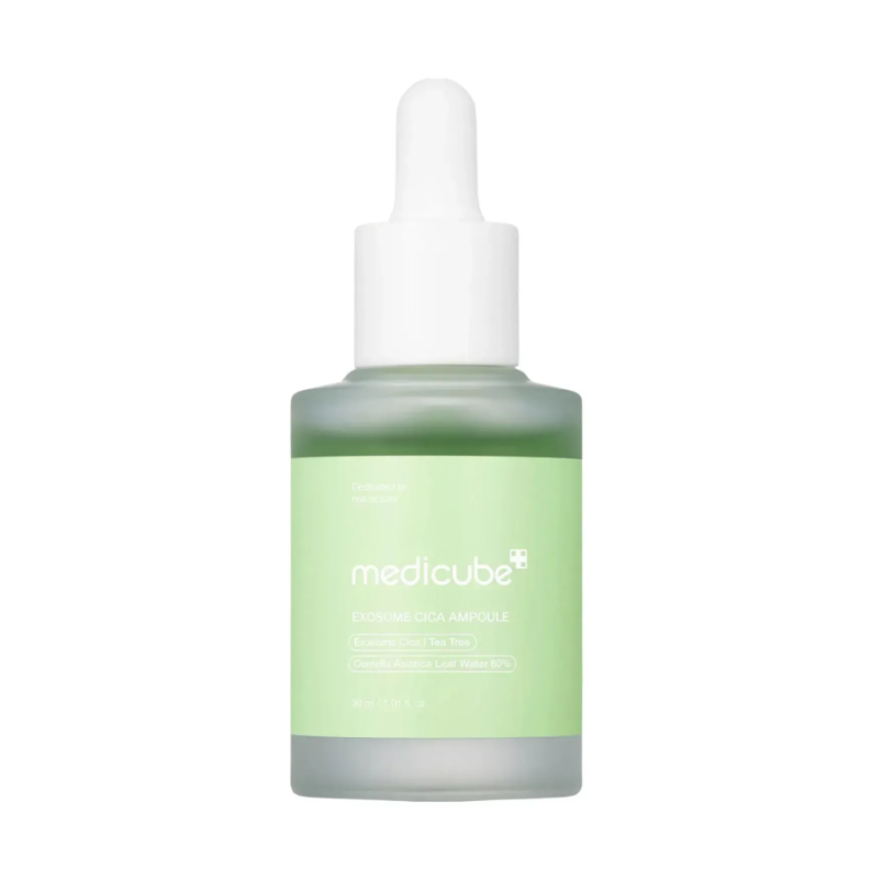 Medicube – Exosome Cica Ampoule – Заспокійлива сироватка з екзосомами центели та чайним деревом 30 мл