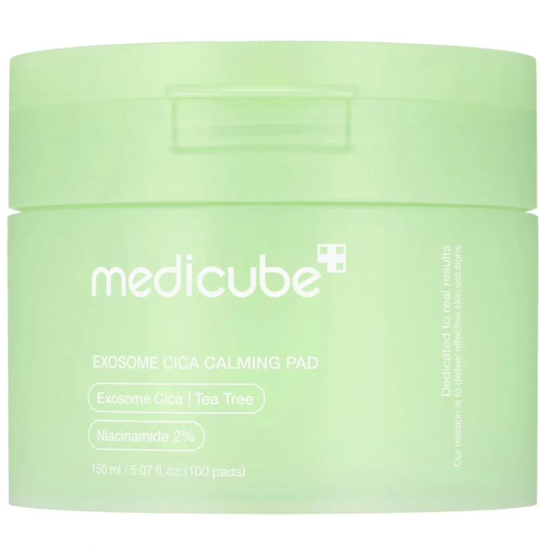 Medicube – Exosome Cica Calming Pad – Заспокійливі тонер-пади з екзосомами центелли та чайним деревом 100 шт