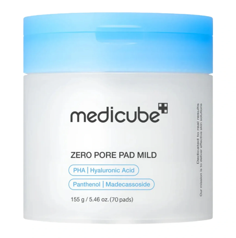Medicube – Zero Pore Pad Mild – Пілінг-пади с мадекасозидом для чутливої шкіри 70 шт