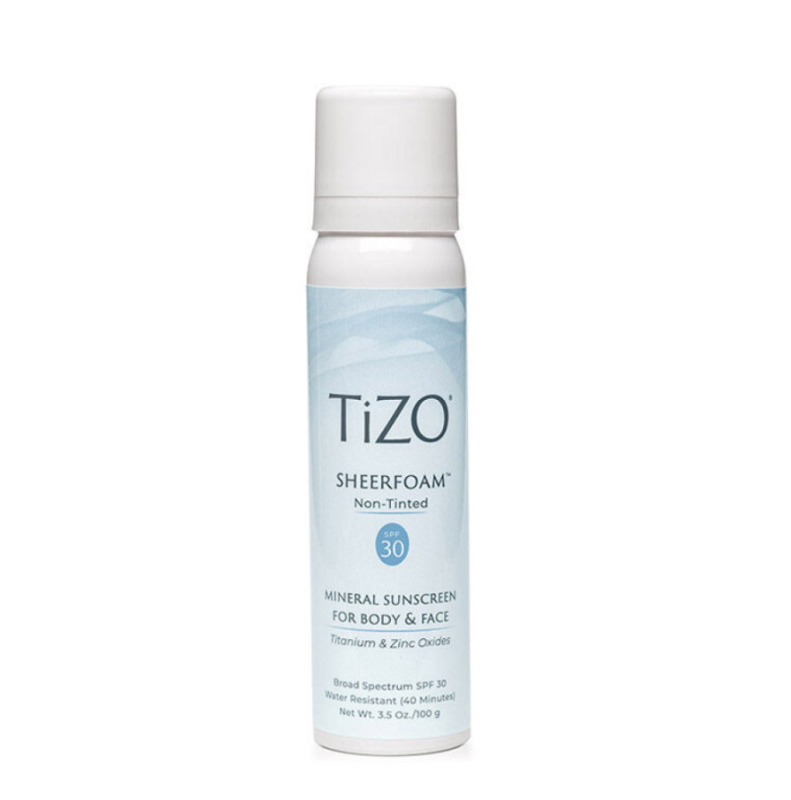 TiZO – SheerFoam Body & Face Non-Tinted SPF 30 – Мінеральна сонцезахисна пінка для обличчя та тіла без відтінку 100 мл