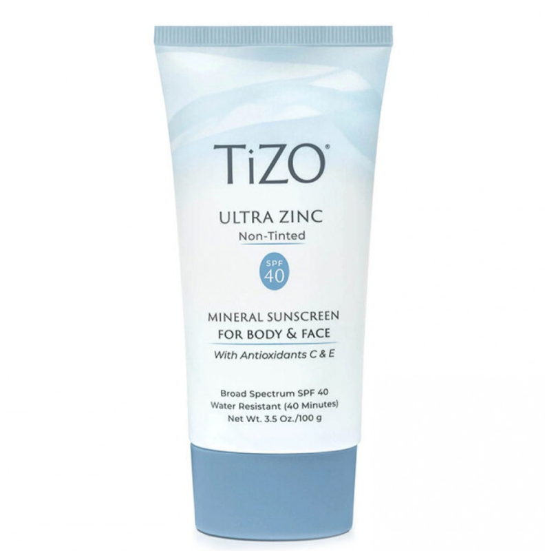 TiZO – Ultra Zinc Body & Face Non-Tinted SPF 40 – Мінеральний сонцезахисний крем для обличчя та тіла без відтінку 100 мл