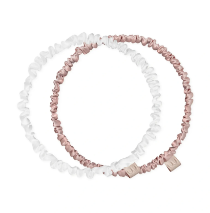 MON MOU – Silk Hoops Scrunchies Set – Набір обручів-резинок з натурального шовку