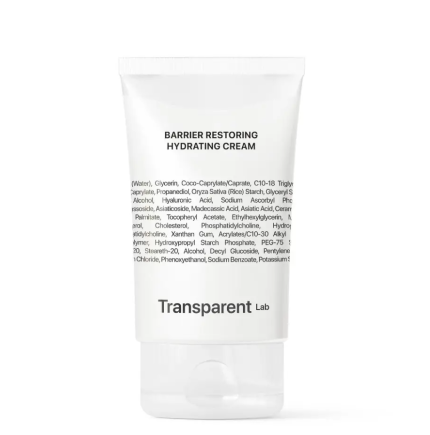 Transparent Lab – Barrier Restoring Hydrating Cream – Ультразволожуючий крем для обличчя 50 мл