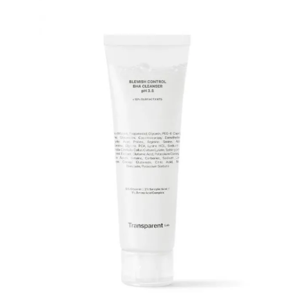 Transparent Lab – Blemish Control BHA Cleanser ph 3,5 – Очищаючий гель для шкіри, схильної до висипів 150 мл