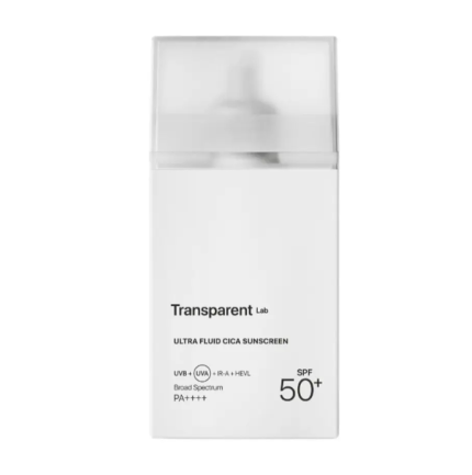 Transparent Lab – Ultra Fluid Cica Sunscreen – Ультра легкий сонцезахисний крем із центелою 100 мл